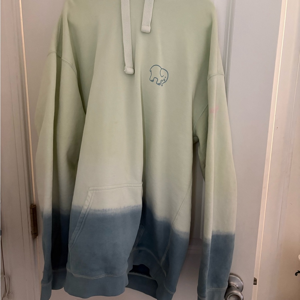 Ivory Ella Blue and White Gradient Jacket